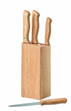 Logotrade business gift image of: 5 piece knife set in base