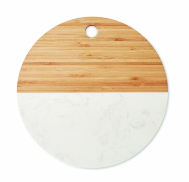 Logo trade promotional product photo of: Marble/ bamboo serving board