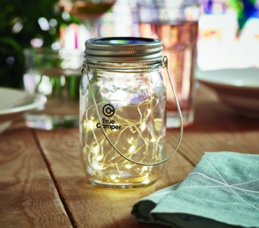 Logotrade promotional giveaway image of: Solar mason jar outdoor lamp