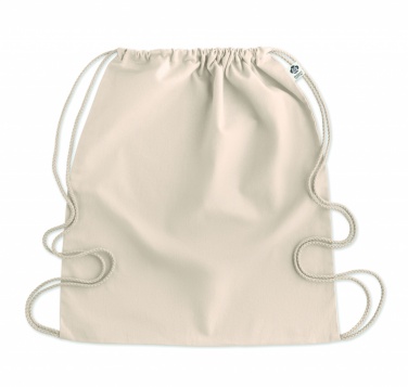 Logo trade advertising products image of: Organic cotton drawstring bag