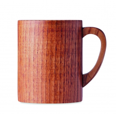 Logo trade promotional gifts image of: Oak wooden mug 280 ml