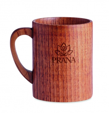 Logo trade promotional gifts picture of: Oak wooden mug 280 ml