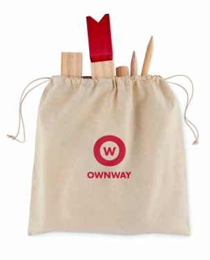 Logo trade business gifts image of: Pinewood outdoor throwing game