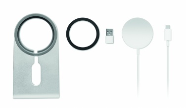 Logo trade promotional giveaway photo of: Portable magnetic charger 15W