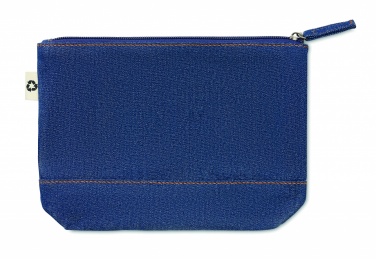 Logo trade promotional merchandise photo of: Recycled denim cosmetic pouch