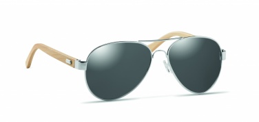 Logo trade corporate gifts picture of: Bamboo sunglasses in pouch TARTU