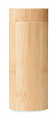Logo trade advertising products image of: Sunglasses and case in bamboo KEILA