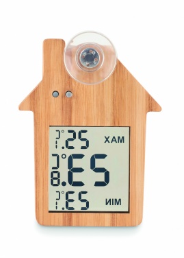 Logotrade promotional merchandise photo of: Bamboo weather station HISA