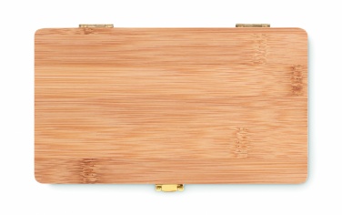 Logotrade promotional product picture of: 21 pcs tool set in bamboo case
