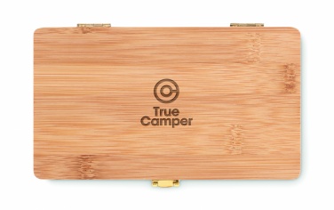 Logo trade corporate gifts picture of: 21 pcs tool set in bamboo case
