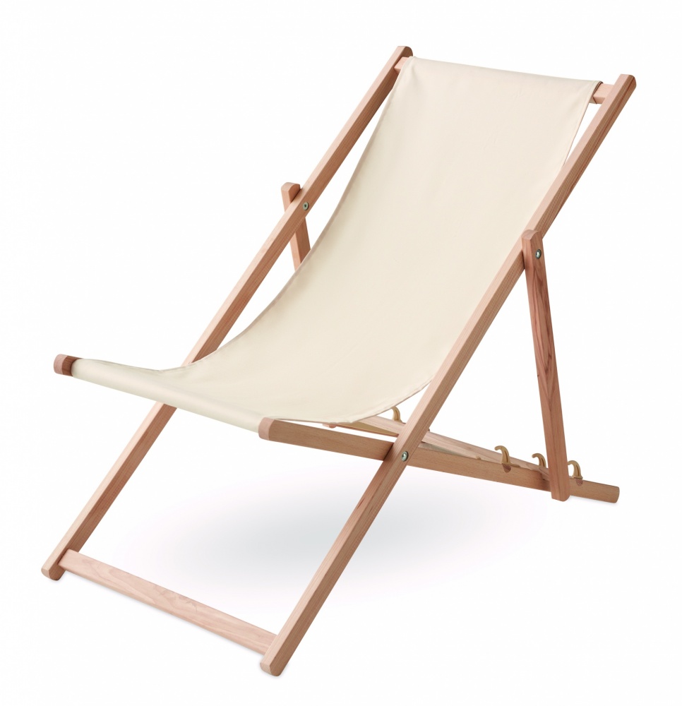 Logo trade promotional items picture of: Beach chair in wood