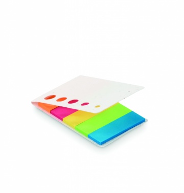 Logo trade promotional gift photo of: Seed paper page markers pad