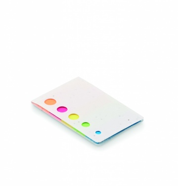 Logo trade corporate gifts image of: Seed paper page markers pad