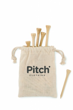 Logo trade promotional gifts picture of: 20 bamboo golf tees set