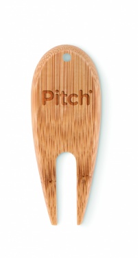 Logo trade corporate gifts image of: Bamboo golf divot tool