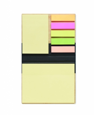 Logotrade advertising products photo of: Bamboo sticky note memo pad