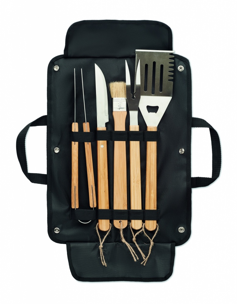 Logo trade corporate gifts image of: 5 Barbecue tools in pouch