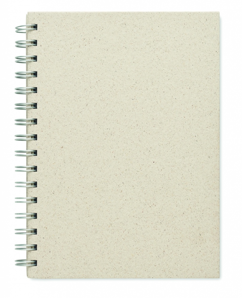 Logo trade promotional products image of: A5 grass notebook 80 lined