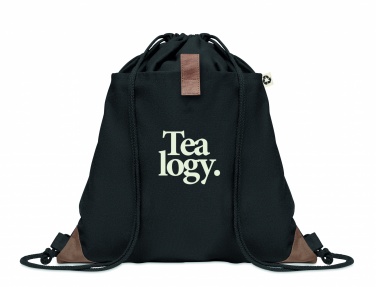 Logo trade promotional item photo of: Recycled cotton drawstring bag