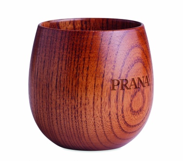 Logo trade promotional gift photo of: Oak wooden mug 250 ml
