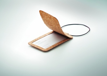 Logo trade promotional gifts picture of: Cork luggage tag