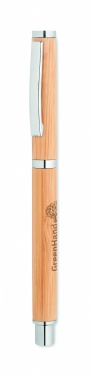 Logo trade promotional products picture of: Bamboo gel pen