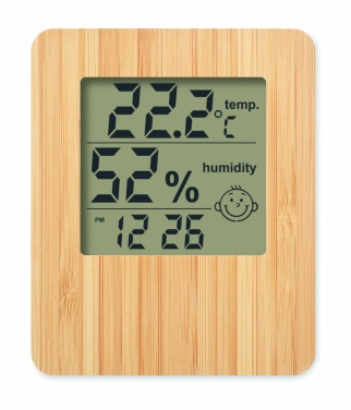 Logotrade promotional products photo of: Bamboo weather station