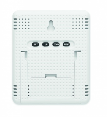 Logo trade business gifts image of: Bamboo weather station