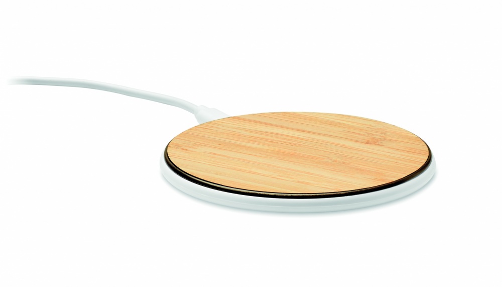 Logotrade promotional giveaways photo of: Bamboo wireless charger 10W