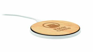 Logotrade promotional giveaways photo of: Bamboo wireless charger 10W