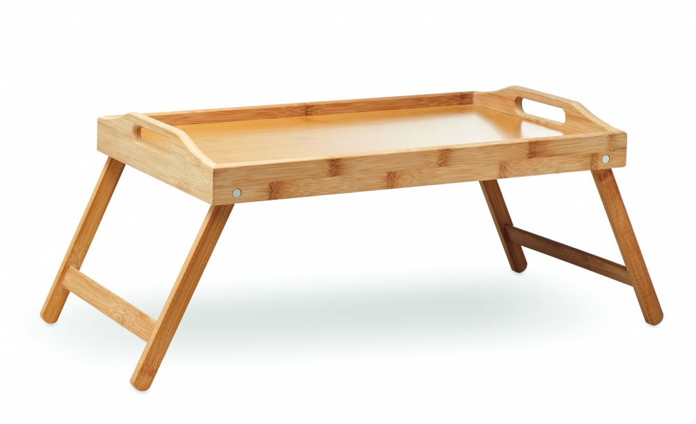 Logo trade advertising products image of: Foldable bamboo tray