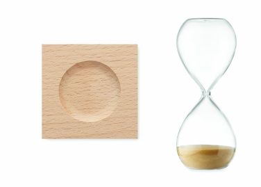 Logo trade promotional merchandise image of: 5 minute sand hourglass