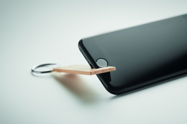 Logotrade promotional products photo of: Bamboo stand and key ring Savonlinna