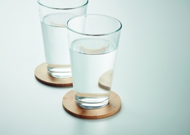 Logotrade promotional items photo of: Set of 6 bamboo coasters