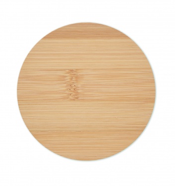 Logo trade corporate gift photo of: Bamboo round coaster