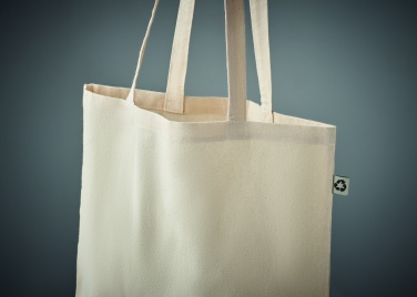 Logo trade promotional products image of: Recycled cotton shopping bag