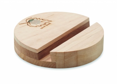 Logo trade corporate gift photo of: Birch Wood phone stand