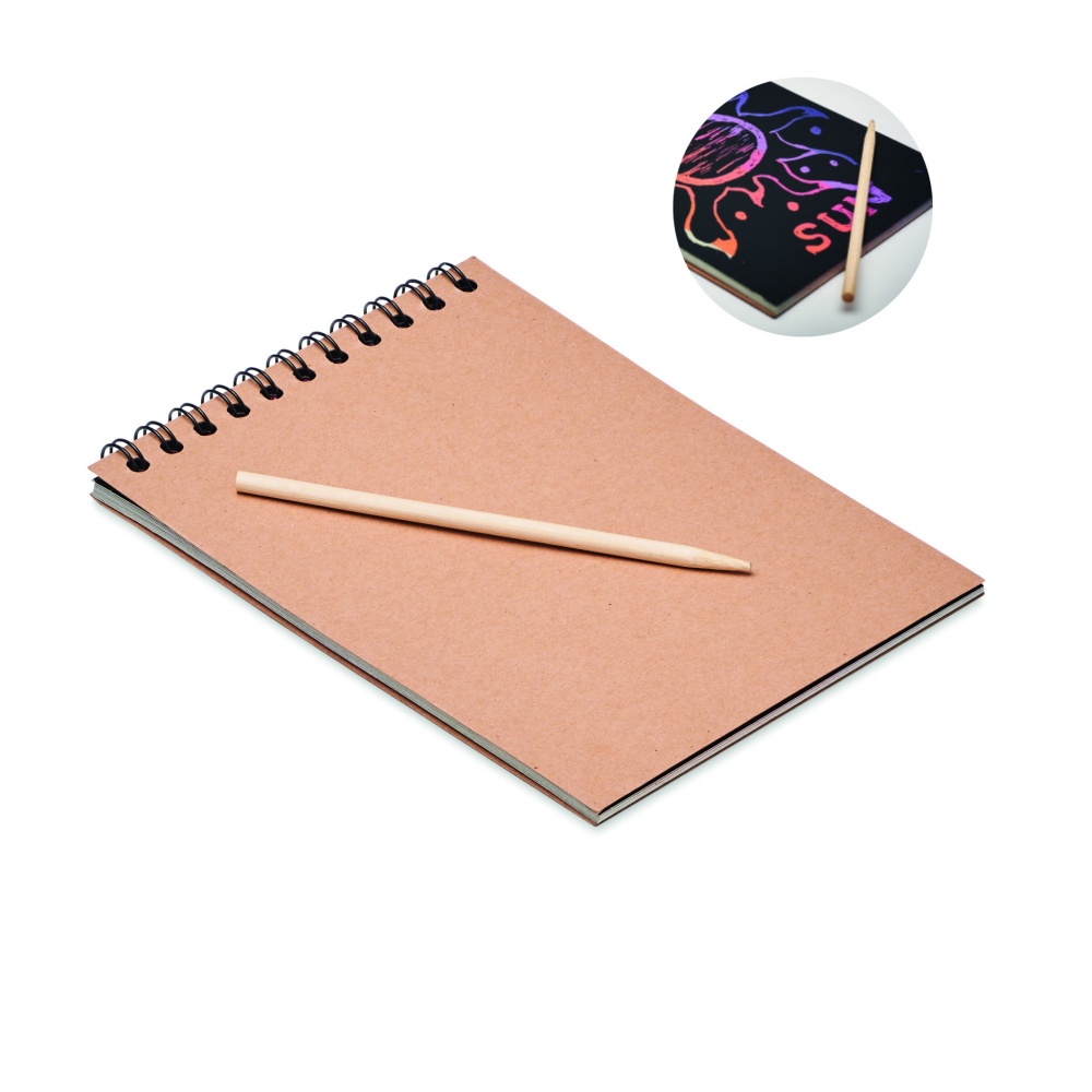 Logotrade promotional items photo of: Scratching paper notebook