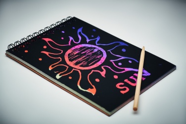 Logo trade promotional item photo of: Scratching paper notebook