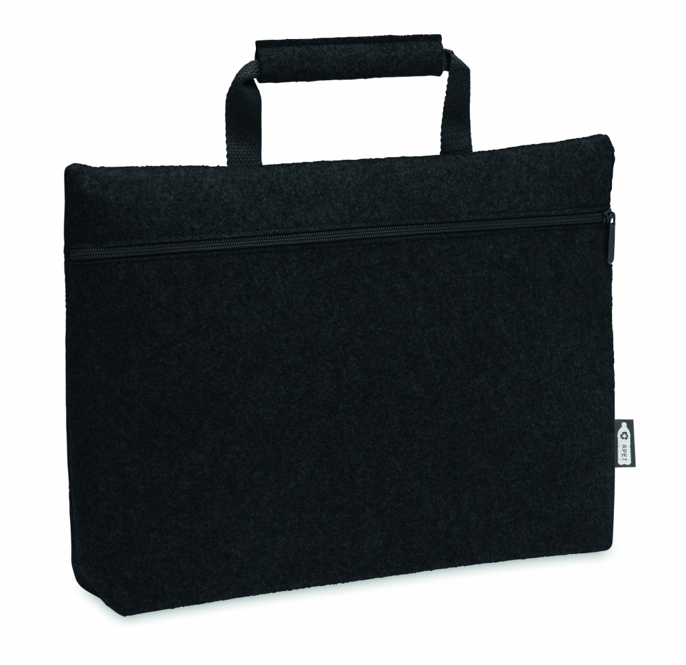 Logotrade advertising product picture of: RPET felt zippered laptop bag