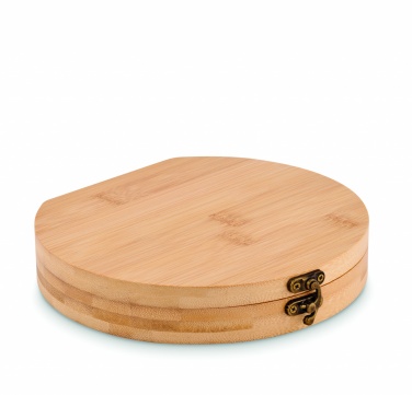 Logo trade promotional merchandise image of: 15 piece tool set bamboo case