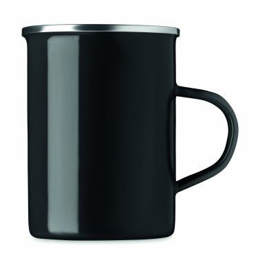 Logo trade promotional item photo of: Metal mug with enamel layer