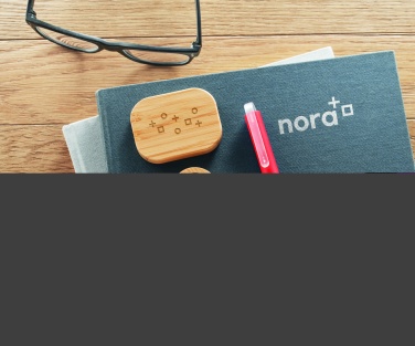 Logotrade business gift image of: TWS earbuds in bamboo case