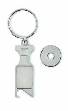 Logotrade corporate gift picture of: Euro Token key ring Porvoo