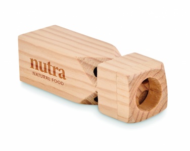 Logo trade promotional merchandise picture of: Wooden train whistle