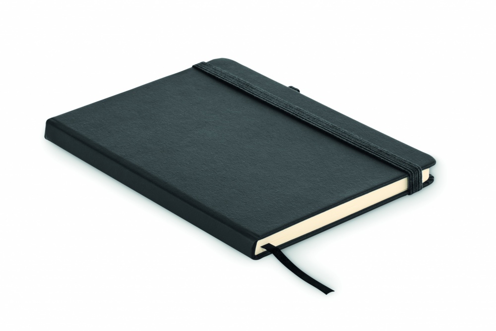 Logo trade corporate gifts image of: Recycled Leather A5 notebook