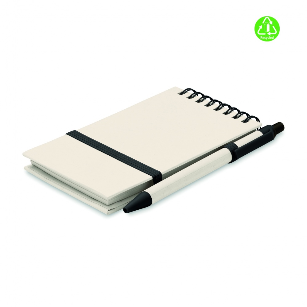Logo trade promotional merchandise photo of: A6 milk carton notebook set