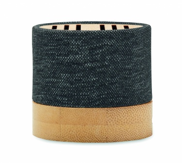 Logo trade business gift photo of: Bamboo RPET wireless speaker