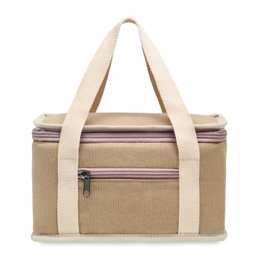 Logo trade corporate gift photo of: 6 can cool bag canvas 320gr/m²