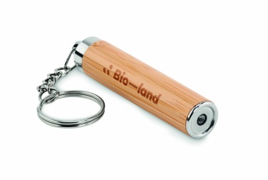 Logotrade advertising product picture of: Mini bamboo torch with keyring
